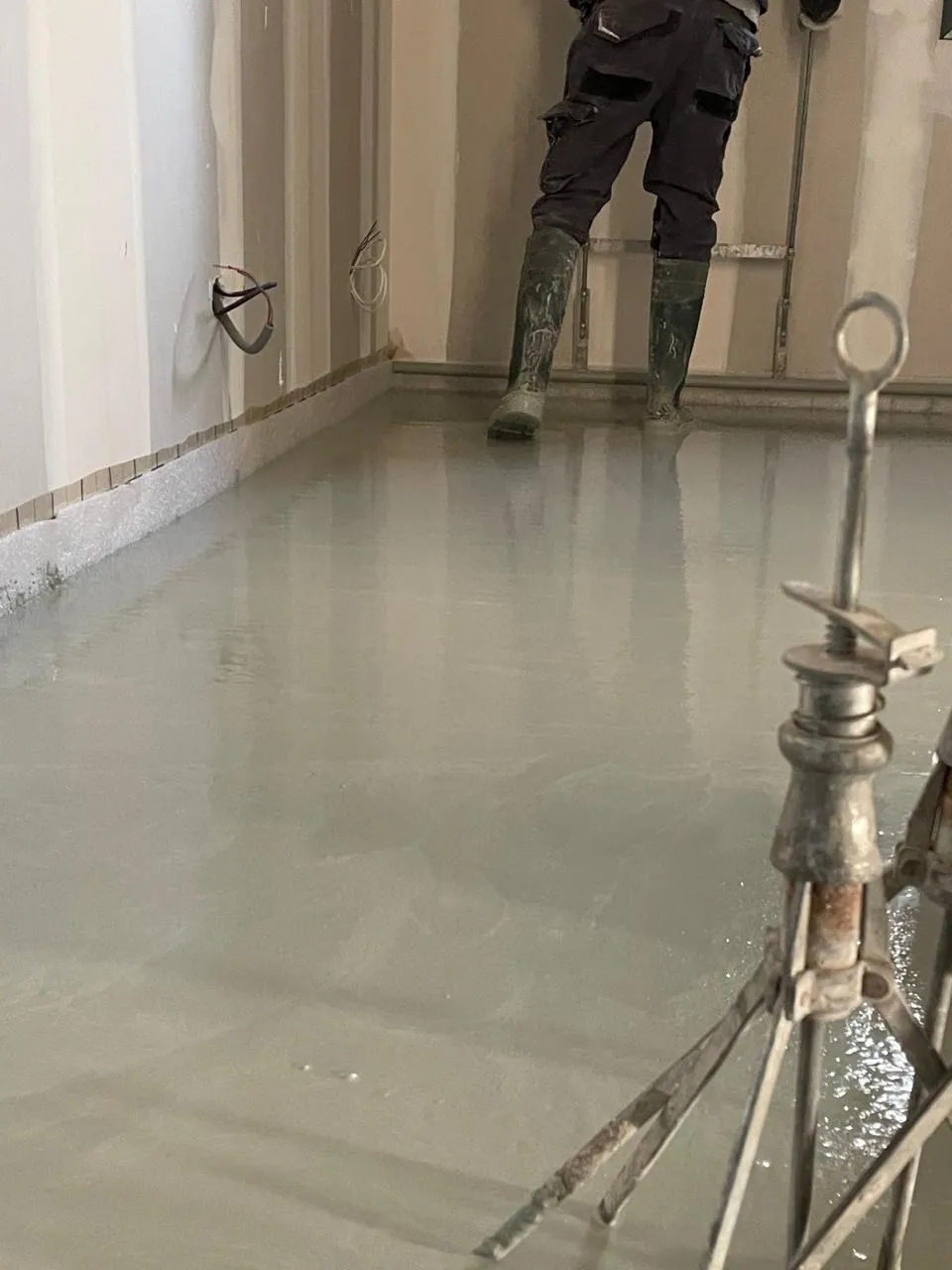 Chantier chape liquide - Ovalpro