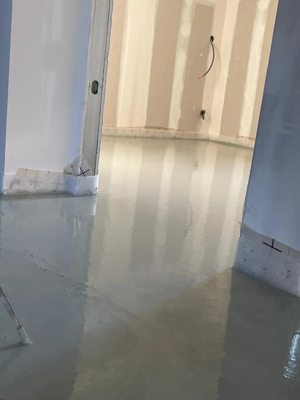 Chantier chape liquide - Ovalpro