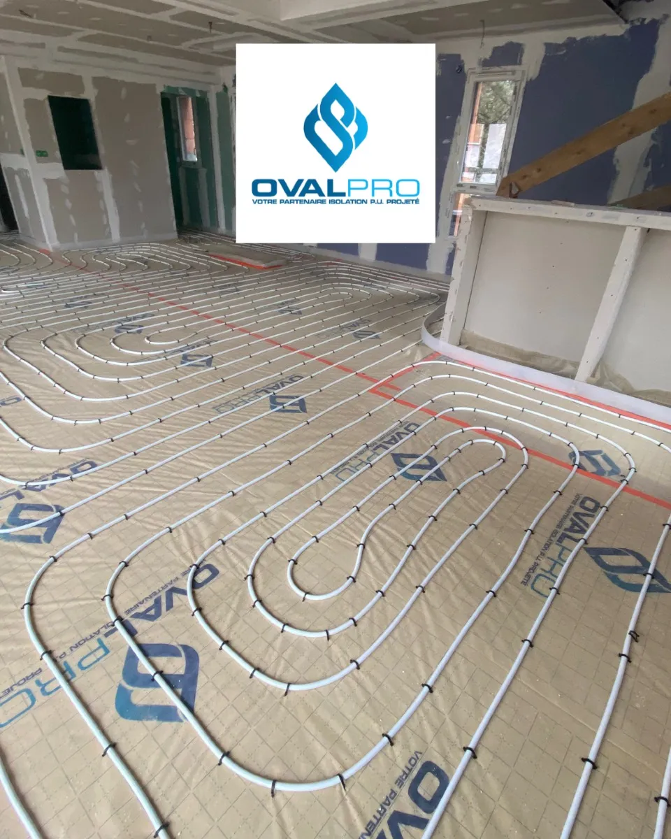 Chantier chape liquide - Ovalpro